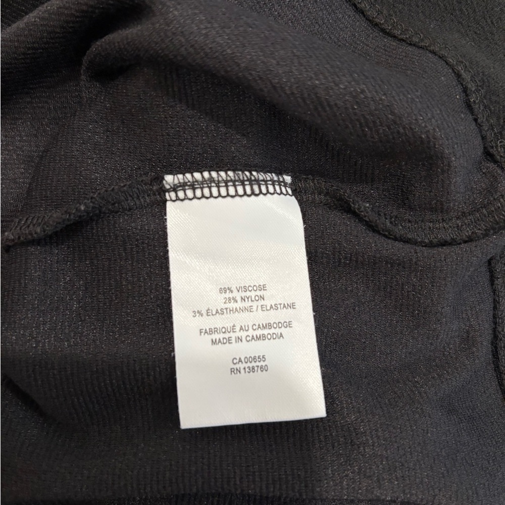 Reitmans Black Short Sleeve High Neck Tee Size XL - Picture 8 of 8